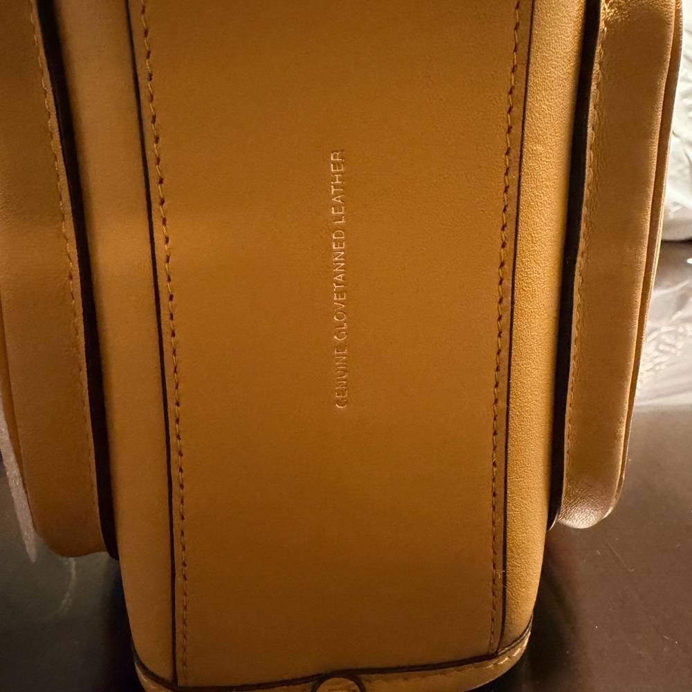The Coach Originals Glovetanned Leather Mini Safari Tote - mustard/yellow - Picture 8 of 14